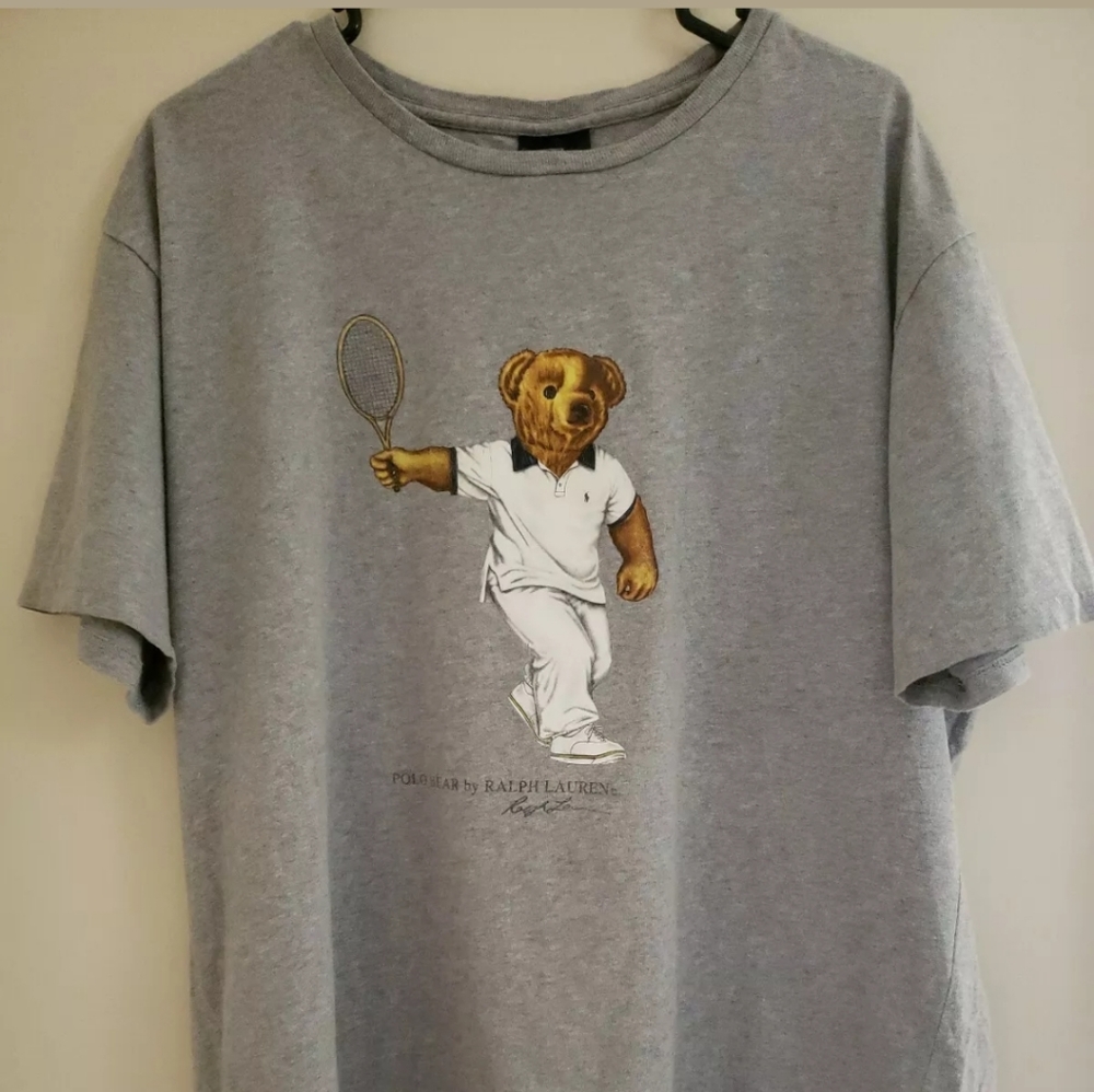 Men's Ralph Lauren Polo Tennis Teddy Bear Shirt -